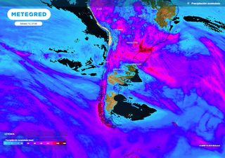 Casi todo Chile recibirá lluvias esta semana: baja segregada y río atmosférico traen tormentas y chubascos abundantes