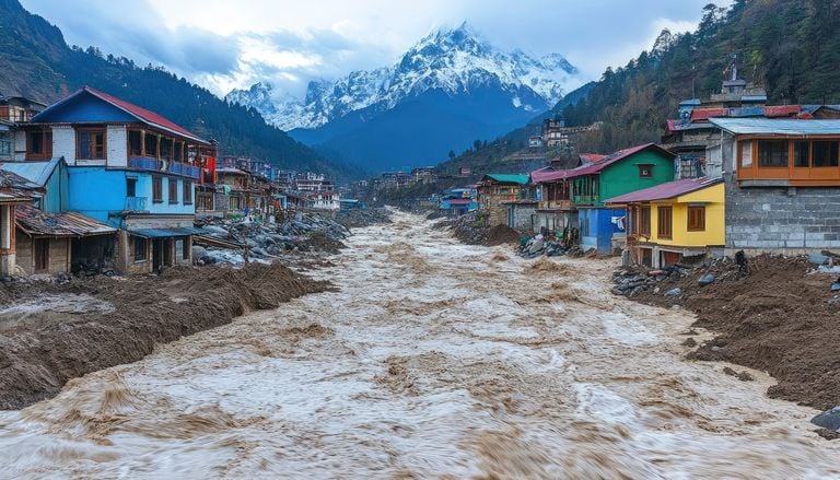 Catastrophe au N&eacute;pal apr&egrave;s l'effondrement d'un glacier : que sait-on du r&ocirc;le du r&eacute;chauffement climatique