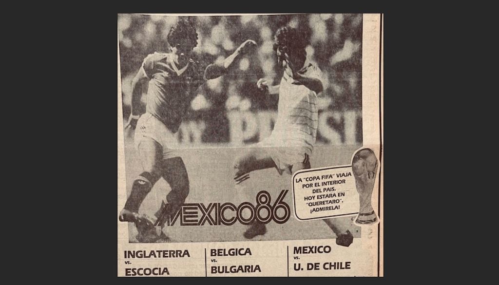 En 1986, durante el Mundial en el Estadio Azteca, surgió esta tradición que conquistó el mundo. En 1986, durante el Mundial en el Estadio Azteca, surgió esta tradición que conquistó el mundo. Fotografía del Archivo General de la Nación (AGN).