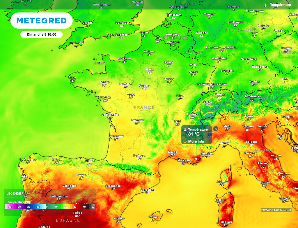 Des températures en hausse dès lundi.