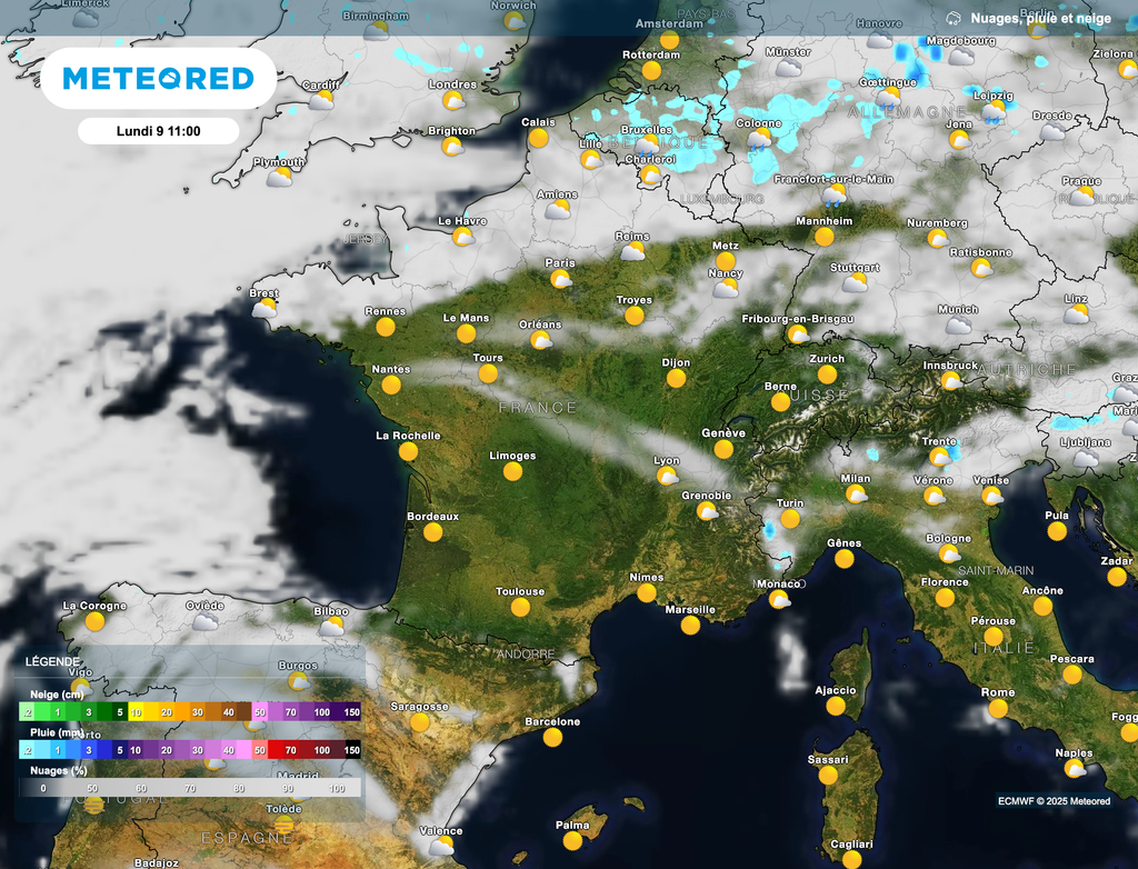 Une belle journée de lundi s'annonce sur une grande partie de la France.