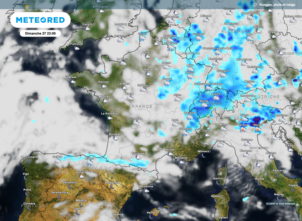 Averses encore possibles demain soir mais en recul.