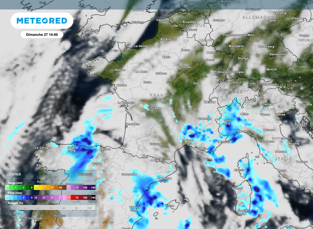 Les éclaircies pourront se développer dans le courant d'après-midi. Toujours ce temps perturbé dans le sud-est. Les éclaircies pourront se développer dans le courant d'après-midi. Toujours ce temps perturbé dans le sud-est.