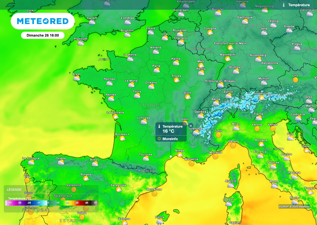 Une météo de saison pour demain après-midi en France. Une météo de saison pour demain après-midi en France.