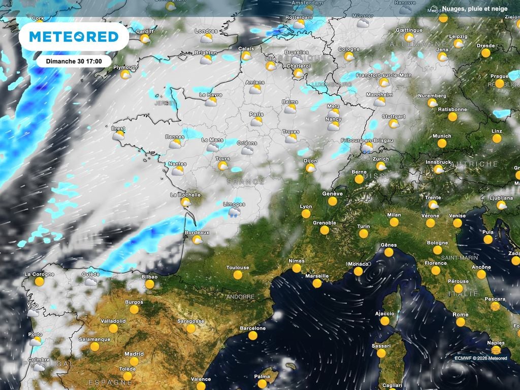 Une météo relativement calme en matinée. Une météo relativement calme en matinée.