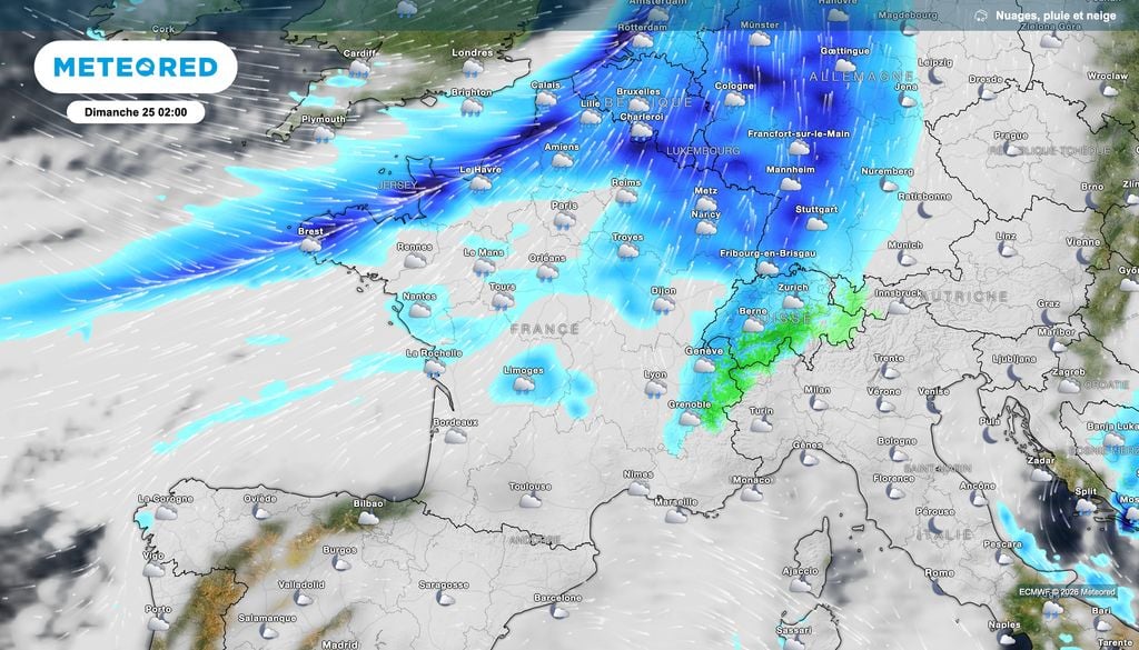 Pluies bien présentes pour le début de nuit sur l'hexagone. Pluies bien présentes pour le début de nuit sur l'hexagone.