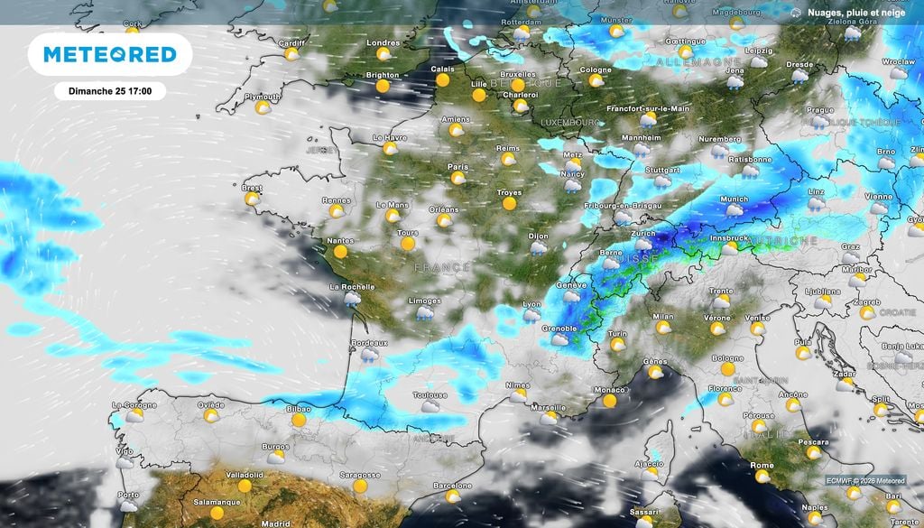 Des pluies qui progresseront vers le sud. Des pluies qui progresseront vers le sud.