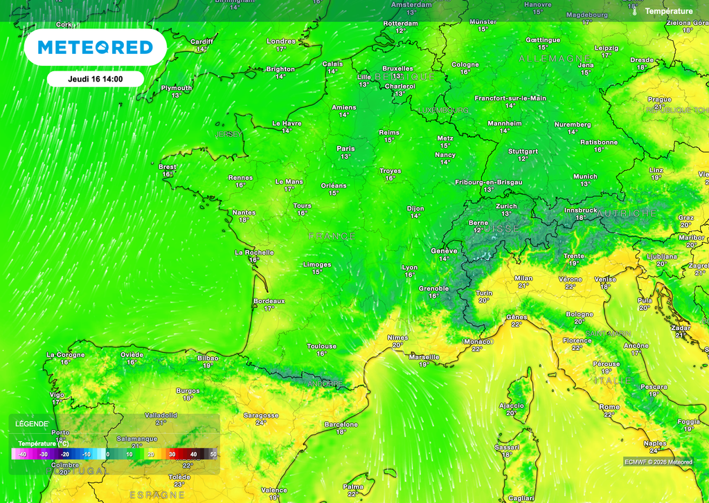 Bien plus doux en France, surtout dès jeudi ! Bien plus doux en France, surtout dès jeudi !