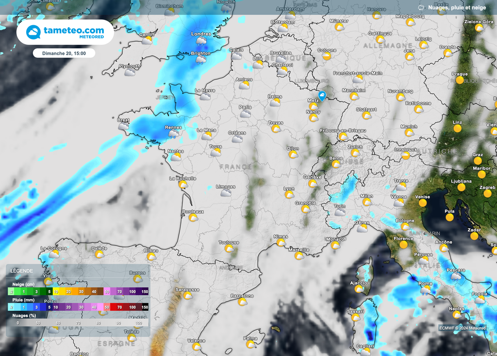 Un après-midi variable à nuageux. Un après-midi variable à nuageux.