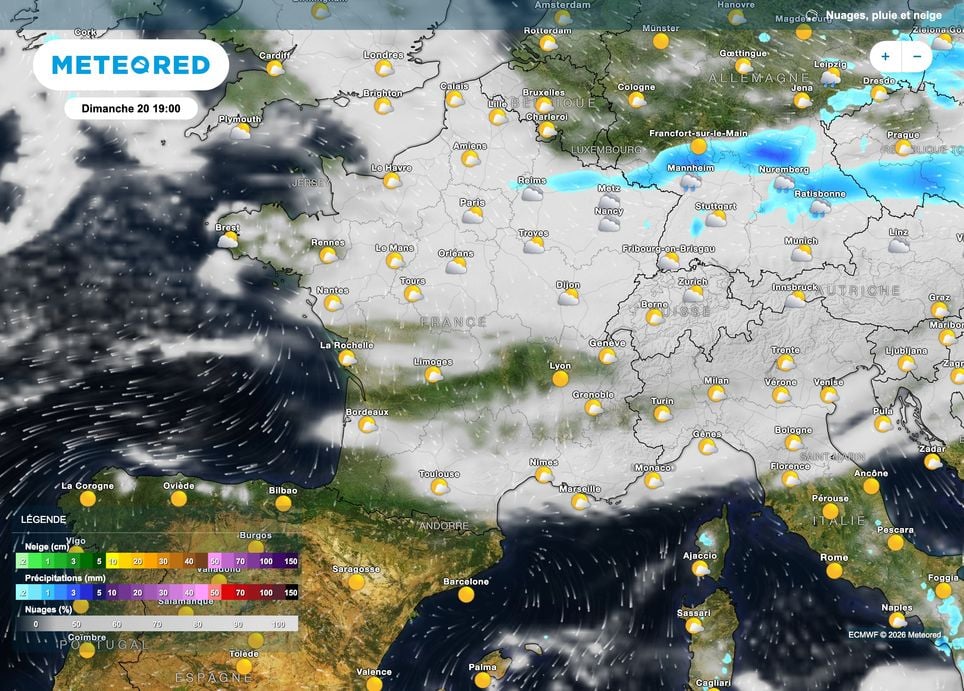 Une soirée pluvieuse dans le nord-est.