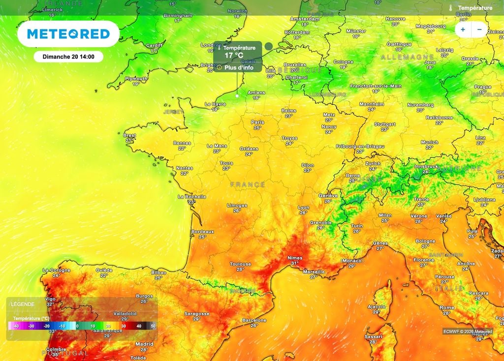 Fraîcheur au nord, chaleur parfois forte au sud !