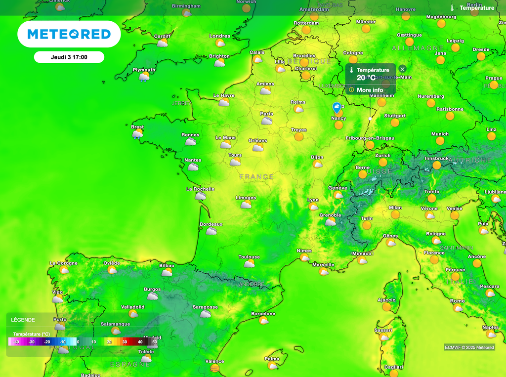 Beau temps et grande douceur au nord-est de la France. Beau temps et grande douceur au nord-est de la France.