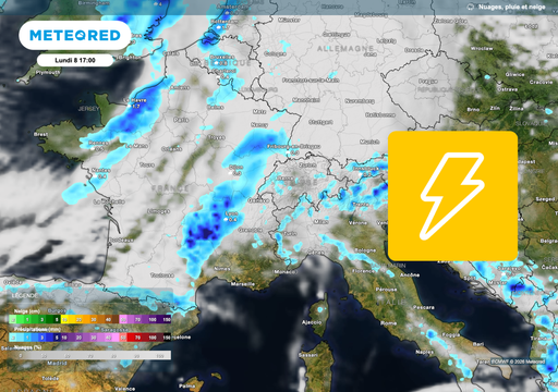 Ce lundi en France : une m&eacute;t&eacute;o parfois chaude mais avec un risque d'orages ! D&eacute;couvrez les pr&eacute;visions