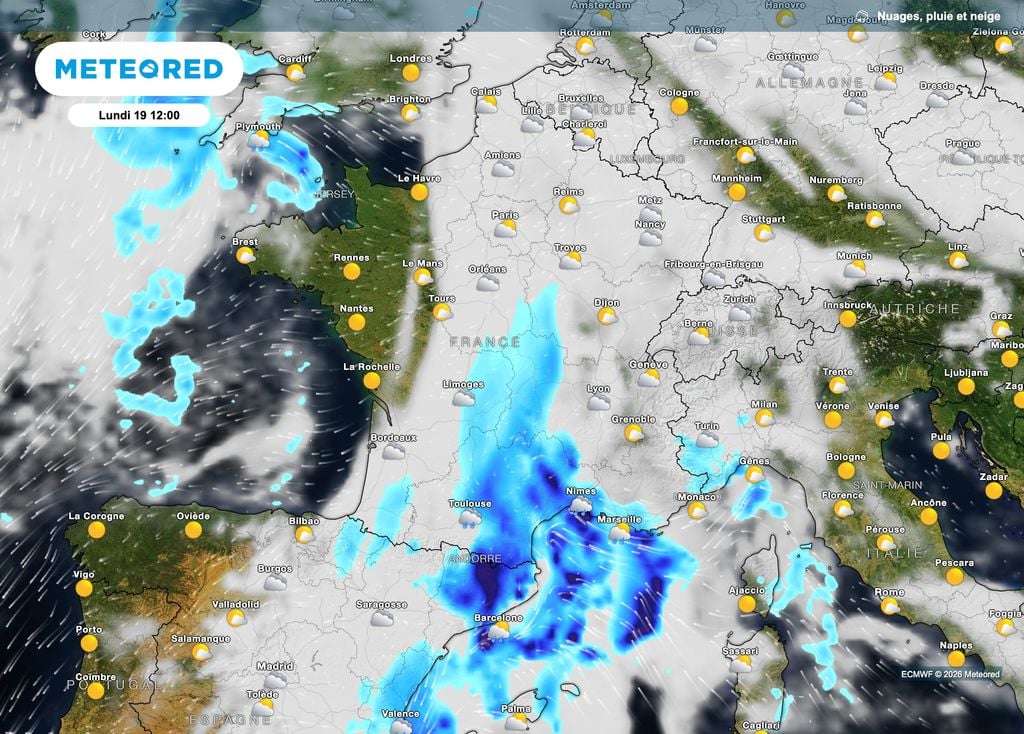 Une perturbation qui va s'organiser. Une perturbation qui va s'organiser.