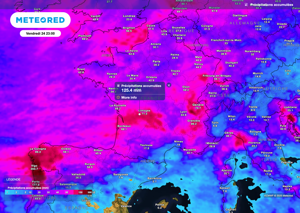 La semaine sera bien pluvieuse avec des cumuls de pluie à surveiller. La semaine sera bien pluvieuse avec des cumuls de pluie à surveiller.
