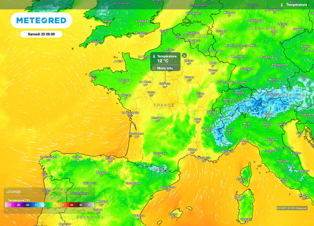 Comme un air de printemps au petit matin, tout du moins côté températures. Comme un air de printemps au petit matin, tout du moins côté températures.
