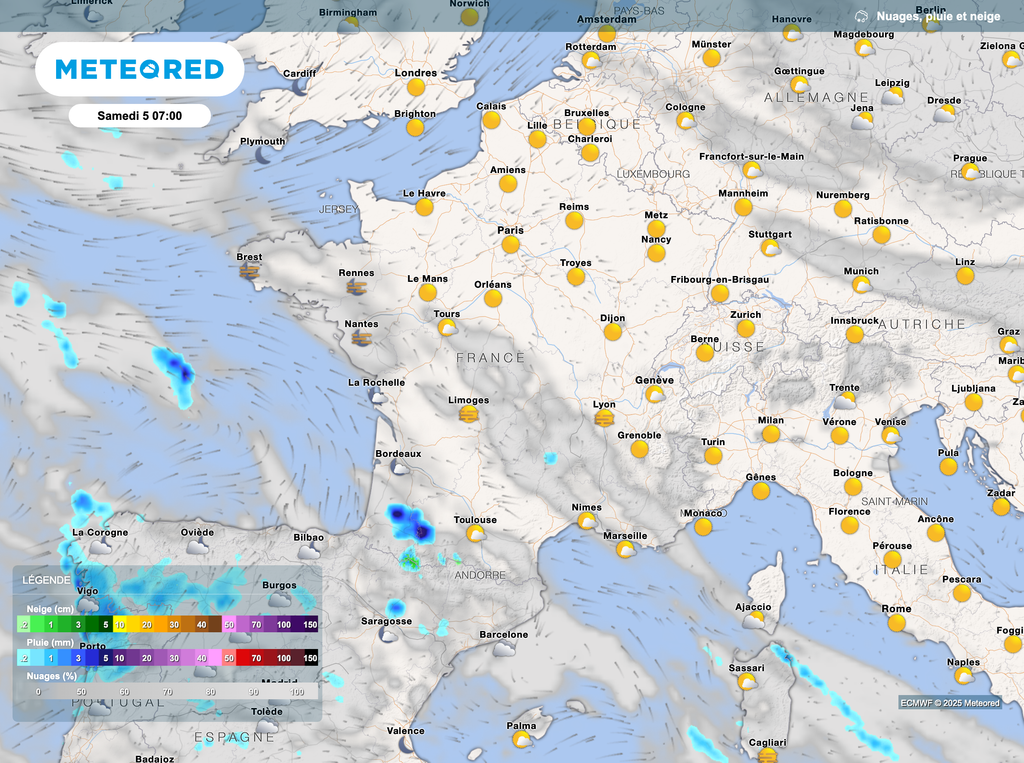 Beau temps dès le réveil de samedi !