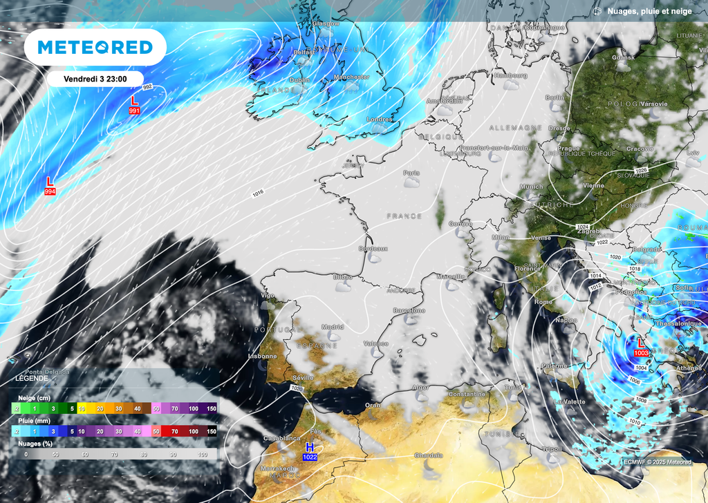 Ciel plus variable d'ici le prochain week-end mais températures bien douces.