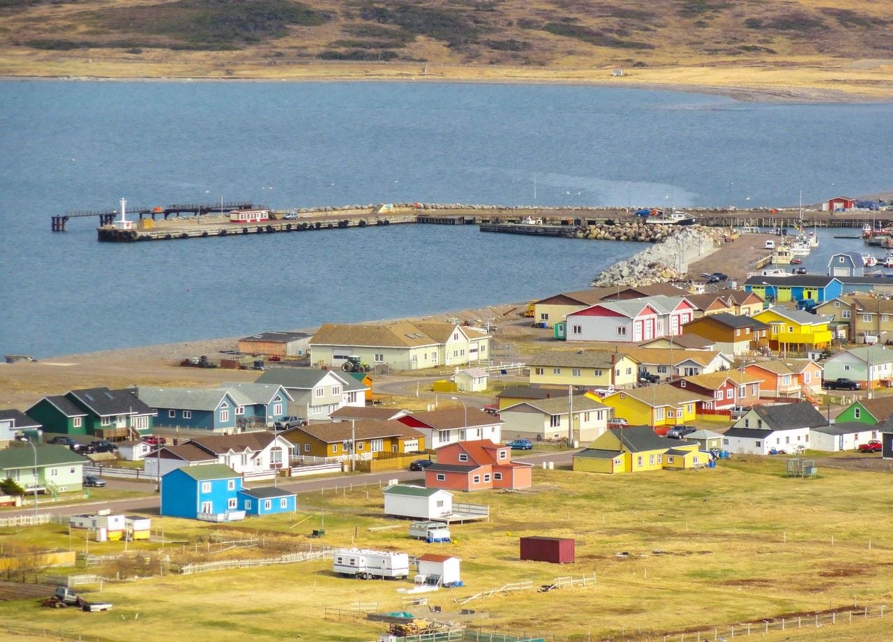 El pueblo de Miquelon está especialmente expuesto a los embates de las olas y a las mareas altas durante las tormentas.