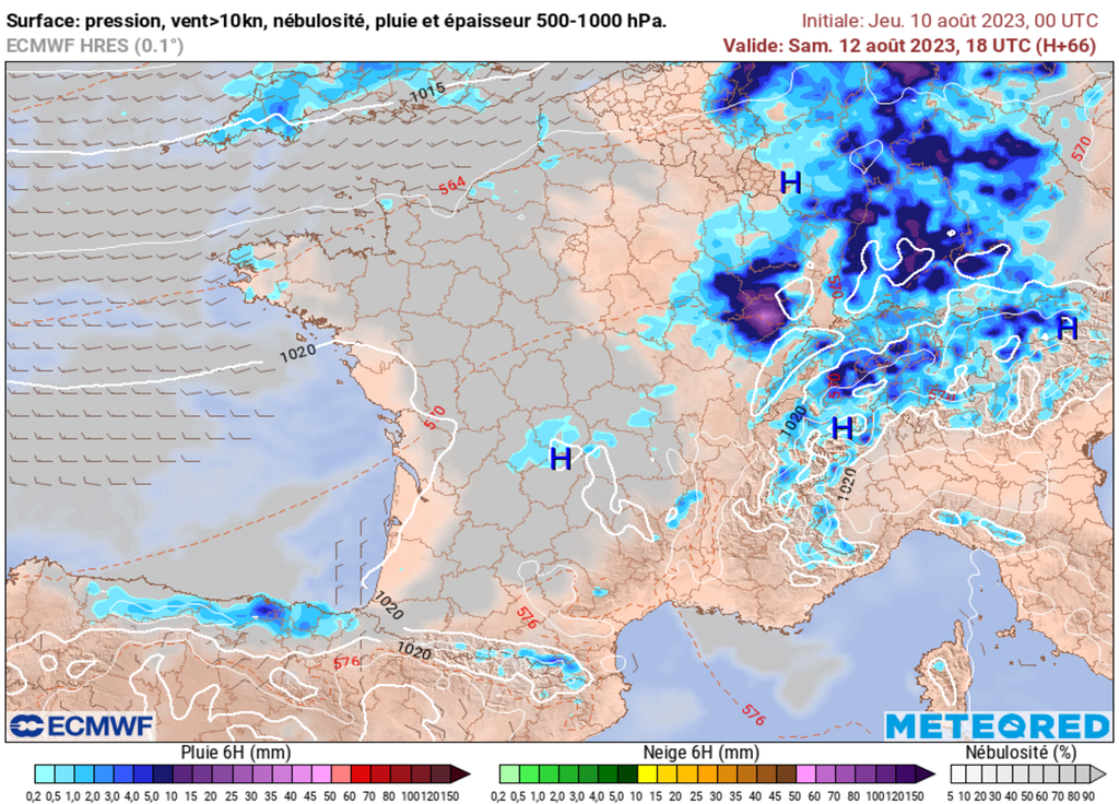 L'instabilité persistera samedi tout en s'évacuent progressivement vers les frontières de l'Est.