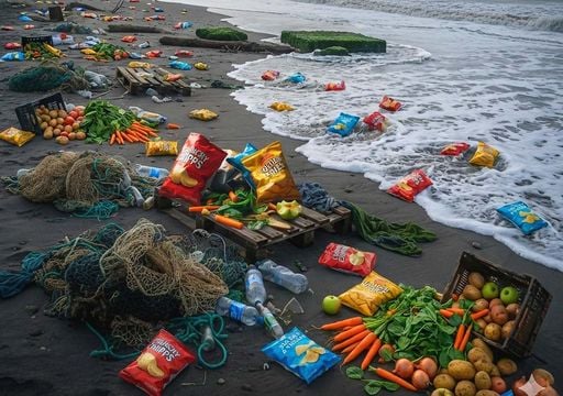 Las playas de Inglaterra se llenan de cebollas y patatas fritas: los expertos explican este extra&ntilde;o fen&oacute;meno