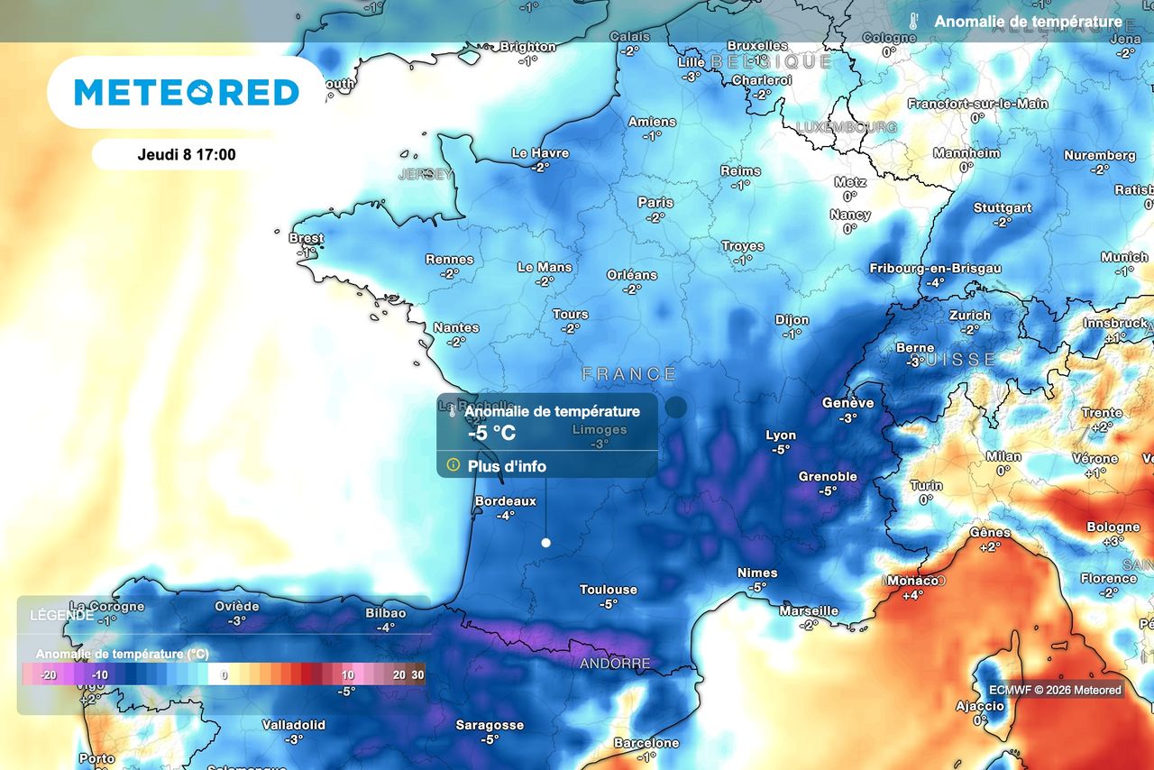 « Cela n’était pas arrivé depuis longtemps » : les cartes virent au bleu et la neige fait son grand retour en France