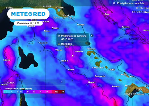 Allerta meteo: venerd&igrave; 9 gennaio ancora piogge e rovesci al Centro, con un occhio ai fiumi ingrossati