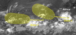 El Centro Nacional de Huracanes vigila dos zonas de desarrollo tropical en el Atlántico 
