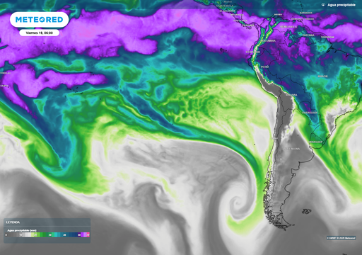 Hasta 120 mm de precipitaci&oacute;n caer&aacute;n esta semana en Chile: baja segregada y sistemas frontales al acecho