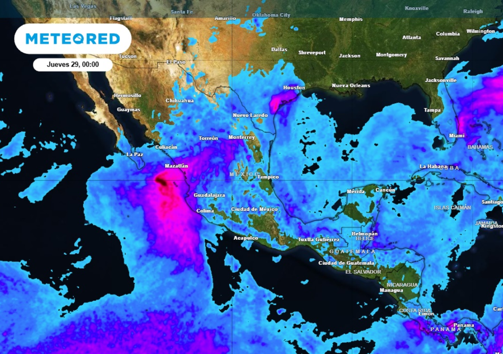 Lluvia Pronóstico de lluvias para este miércoles en México.