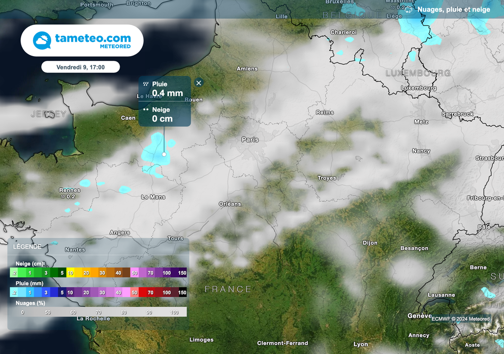 Perturbation très atténuée ce vendredi après-midi sur l'Île-de-France. Perturbation très atténuée ce vendredi après-midi sur l'Île-de-France.