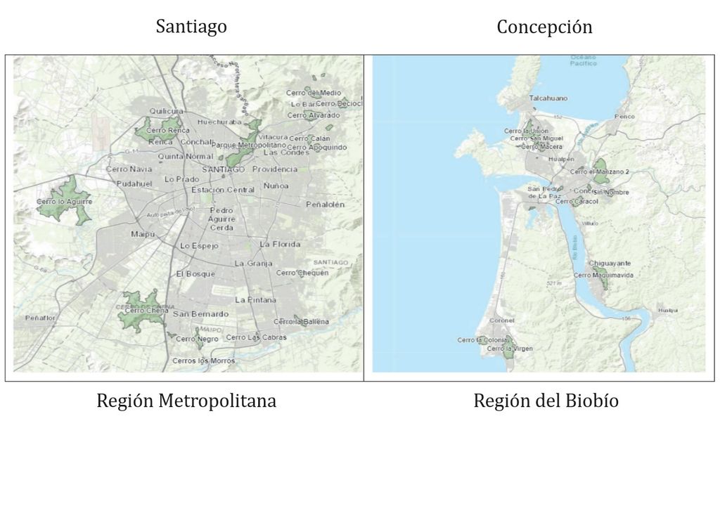 Cerros isla Santiago y Concepción Cerros isla Santiago y Concepción