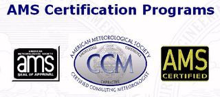 Certificaciones y acreditaciones de la AMS a los meteorólogos y presentadores del tiempo en los medios de comunicación 