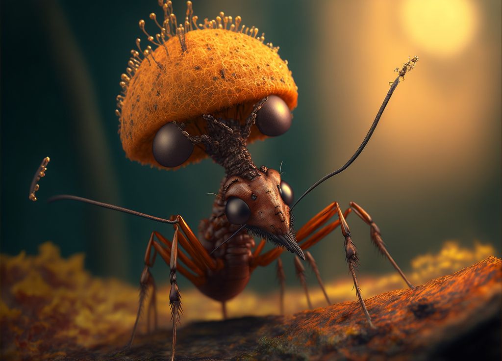 Champignon parasite fourmi zombie