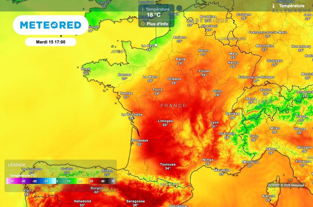 Nouvelle baisse des températures en milieu de semaine prochaine ! Nouvelle baisse des températures en milieu de semaine prochaine !