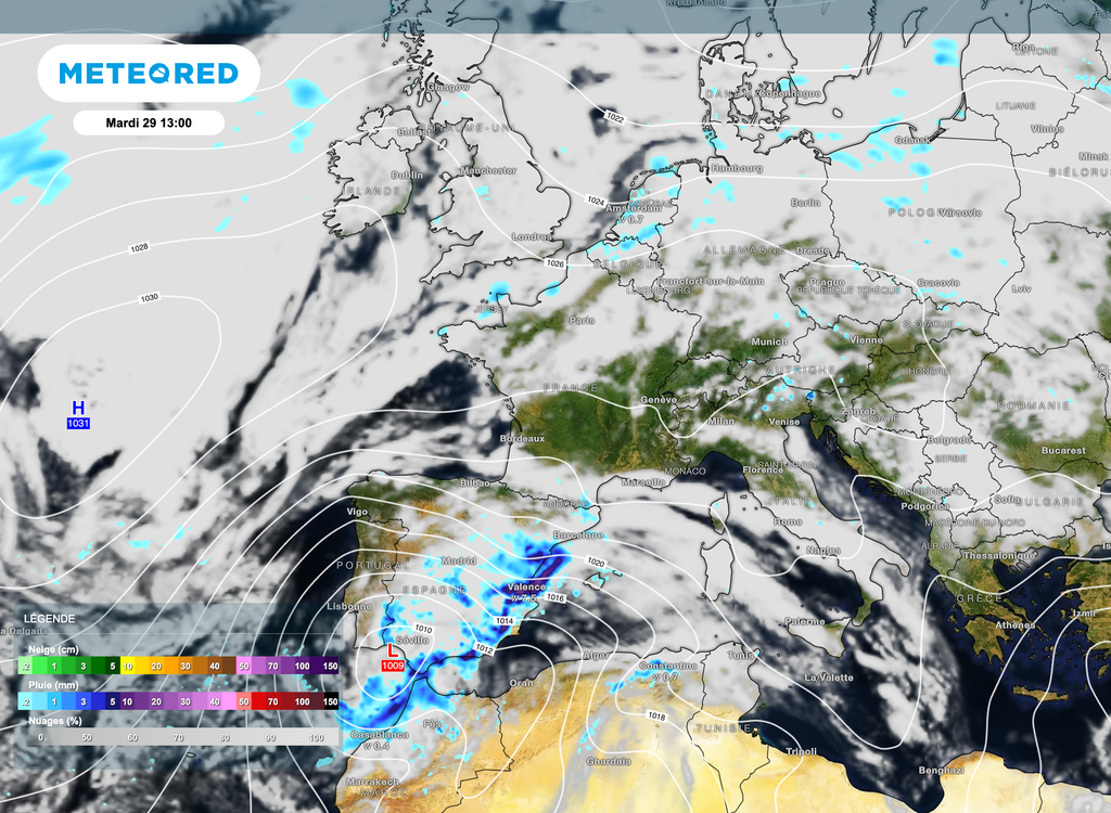 L'humidité pourra se traduire par de nombreuses nappes de grisailles et nuages bas.