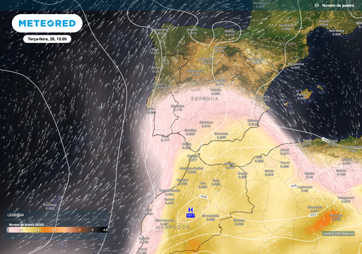 C&eacute;u do Saara em Portugal: as poeiras chegar&atilde;o a partir de ter&ccedil;a-feira 28
