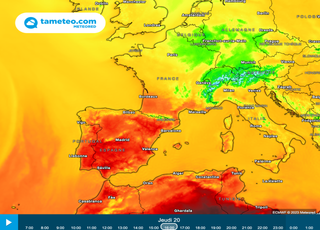 Chaleur en Espagne et au Portugal : l'air chaud va-t-il gagner la France ? 