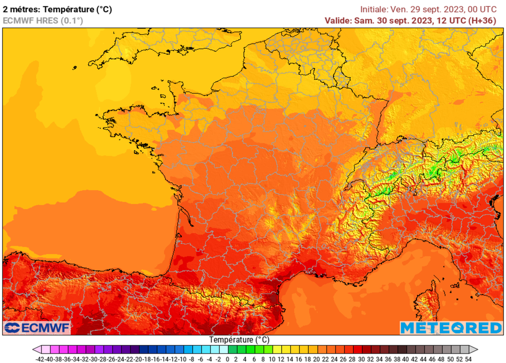 Encore une douceur modérée sur le Nord de la France alors que la chaleur arrive par le Sud.