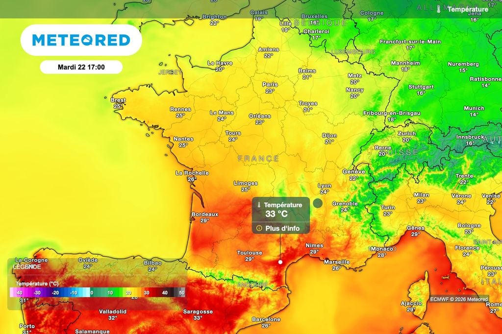 Une nouvelle hausse des températures est prévue la semaine prochaine sur le pays. Une nouvelle hausse des températures est prévue la semaine prochaine sur le pays.
