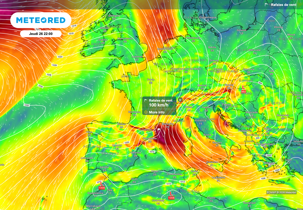 Retour à un temps moins venteux jeudi... sauf près de la grande bleue ! Prudence.
