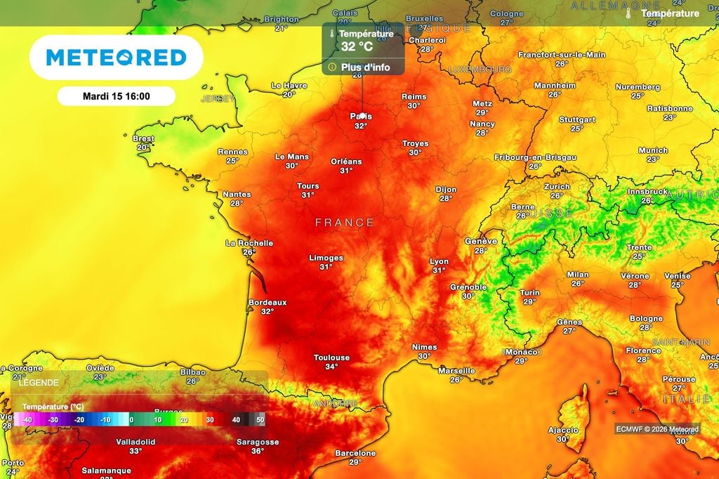 Pic de chaleur ce mardi au niveau national. Pic de chaleur ce mardi au niveau national.