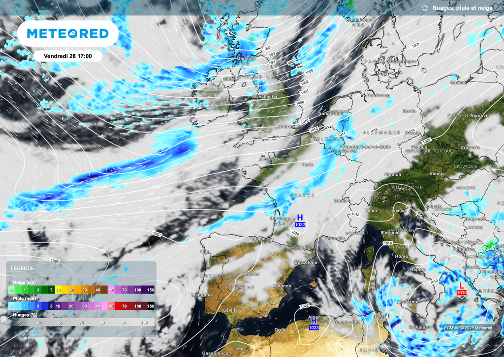Un peu de pluie pour la journée de demain vendredi. Un peu de pluie pour la journée de demain vendredi.