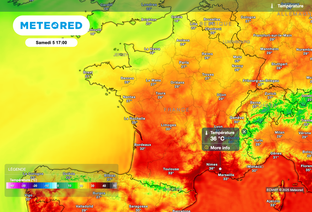 Chaleur raisonnable sur le nord du pays. Chaleur raisonnable sur le nord du pays.