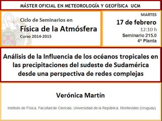 Charla de Meteorológía en la Universidad Complutense
