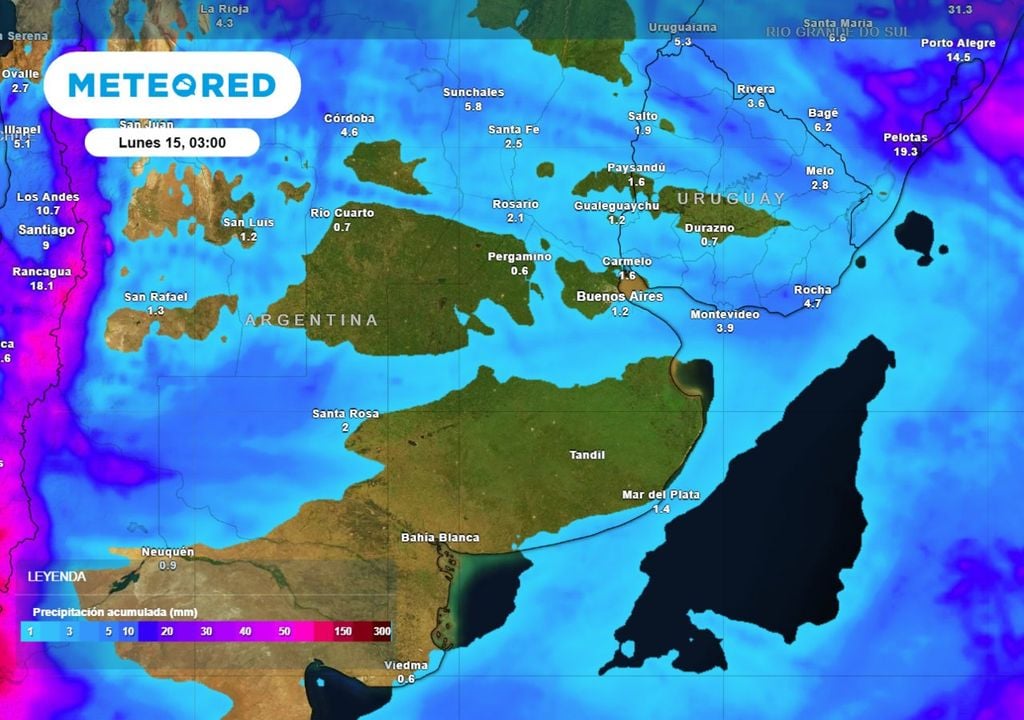 lluvias Las nuevas masas de aire traerán una ligera inestabilidda sobre el AMBA, pero sin acumulados importantes.