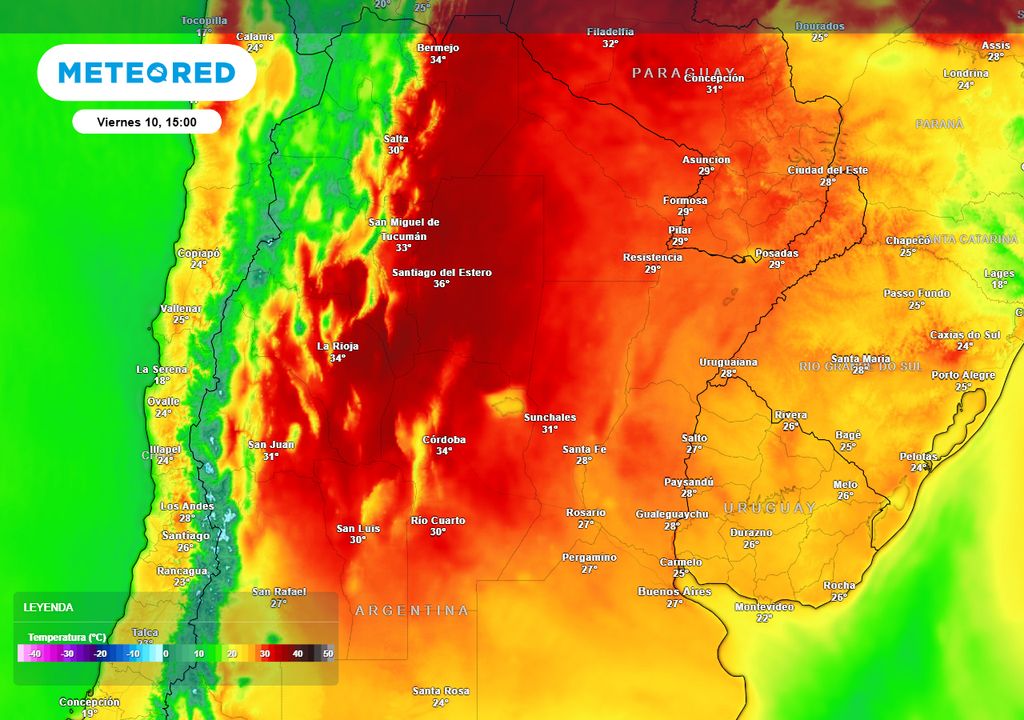 temperaturas máximas