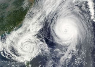 Esto es lo que ocurre cuando dos huracanes se acercan demasiado entre sí: así es el sorprendente efecto Fujiwhara