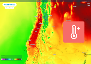 Chile bajo doble aviso meteorol&oacute;gico: calor extremo en el centro hasta 36 &deg;C y probables tormentas en el norte