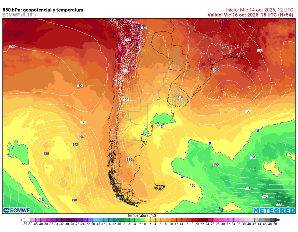 Una dorsal cálida en altura y la vaguada costera favorecerán condiciones más estables y temperaturas templadas en Chile central, con máximas de hasta 24 °C en los valles interiores.